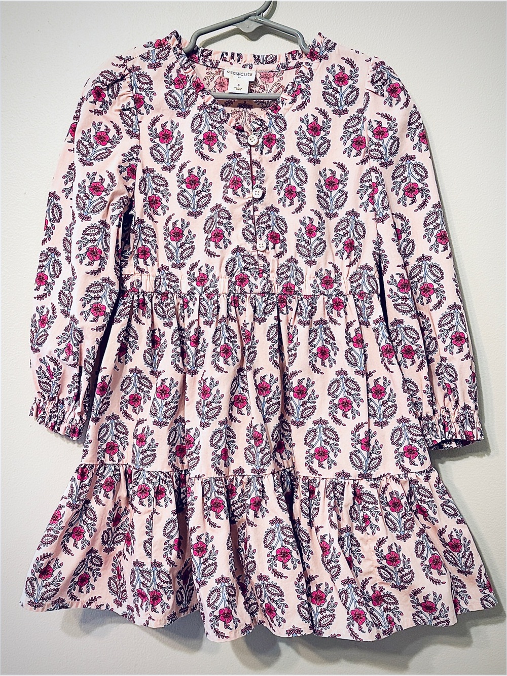 EUC Crewcuts Girl Pink Paisley Dress